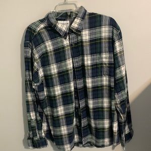 Saddlebred XL green and blue flannel!